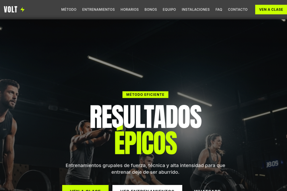 Captura de pantalla de Gimnasio