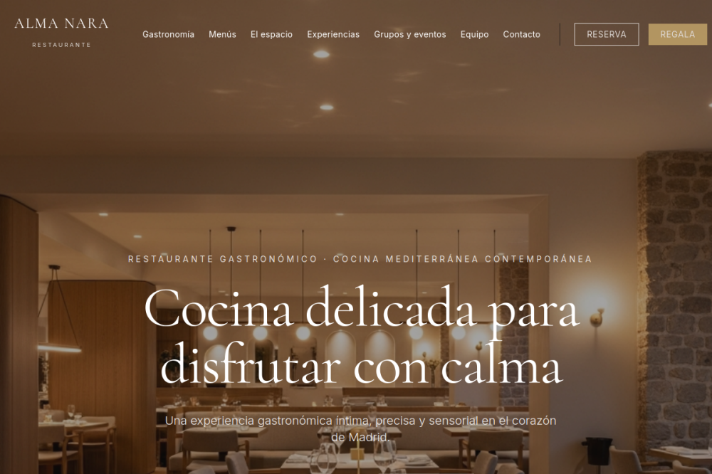 Captura de pantalla de Restaurante Moderno