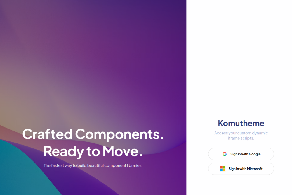 Komu Theme website preview