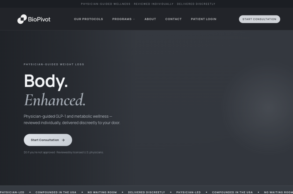 BioPivot website preview
