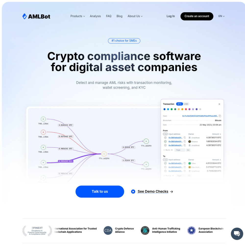 AMLBot website