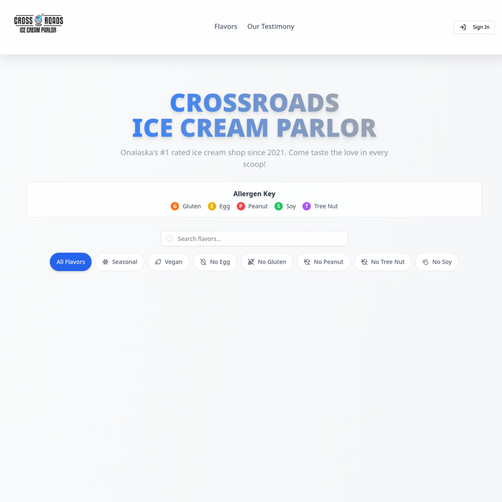 Crossroads Ice Cream screenshot
