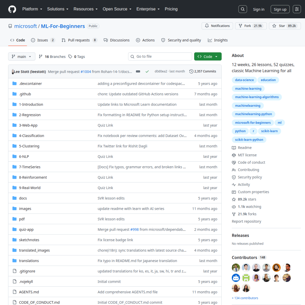 ML-For-Beginners
