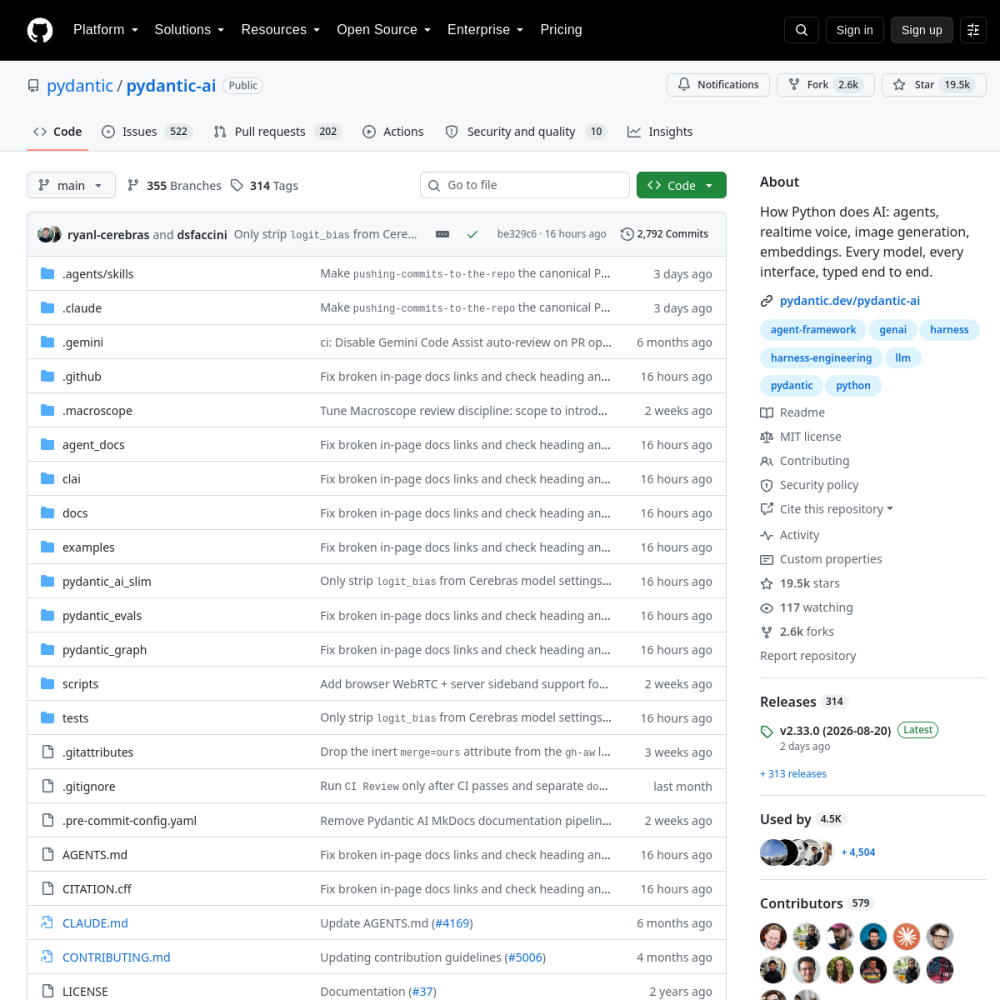 PydanticAI - Production-Grade Type-Safe Agent Framework by Pydantic