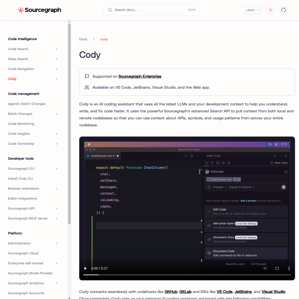 Sourcegraph Cody