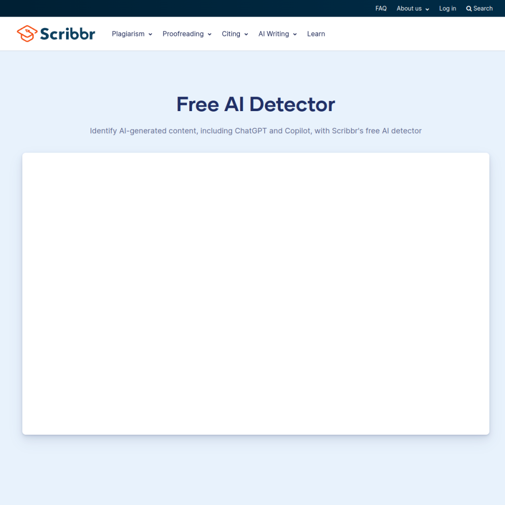 Scribbr AI Detector