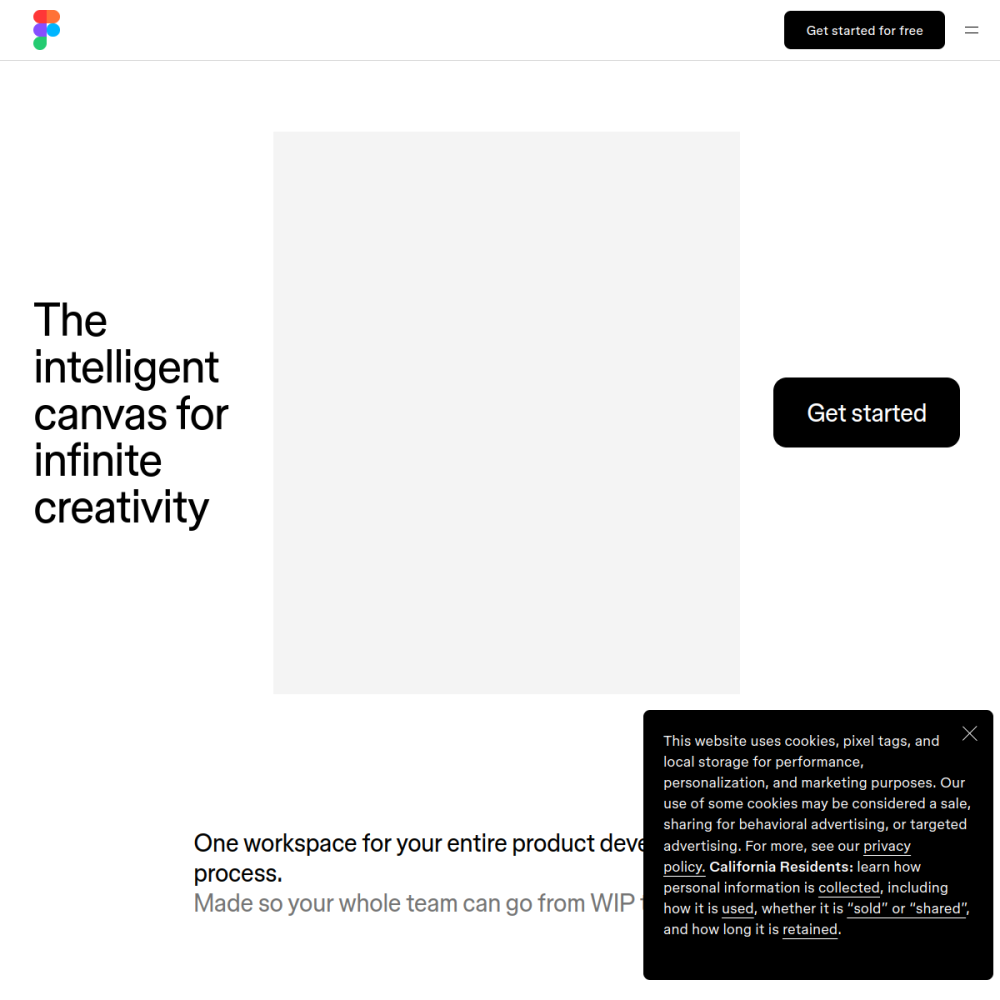 Figma homepage
