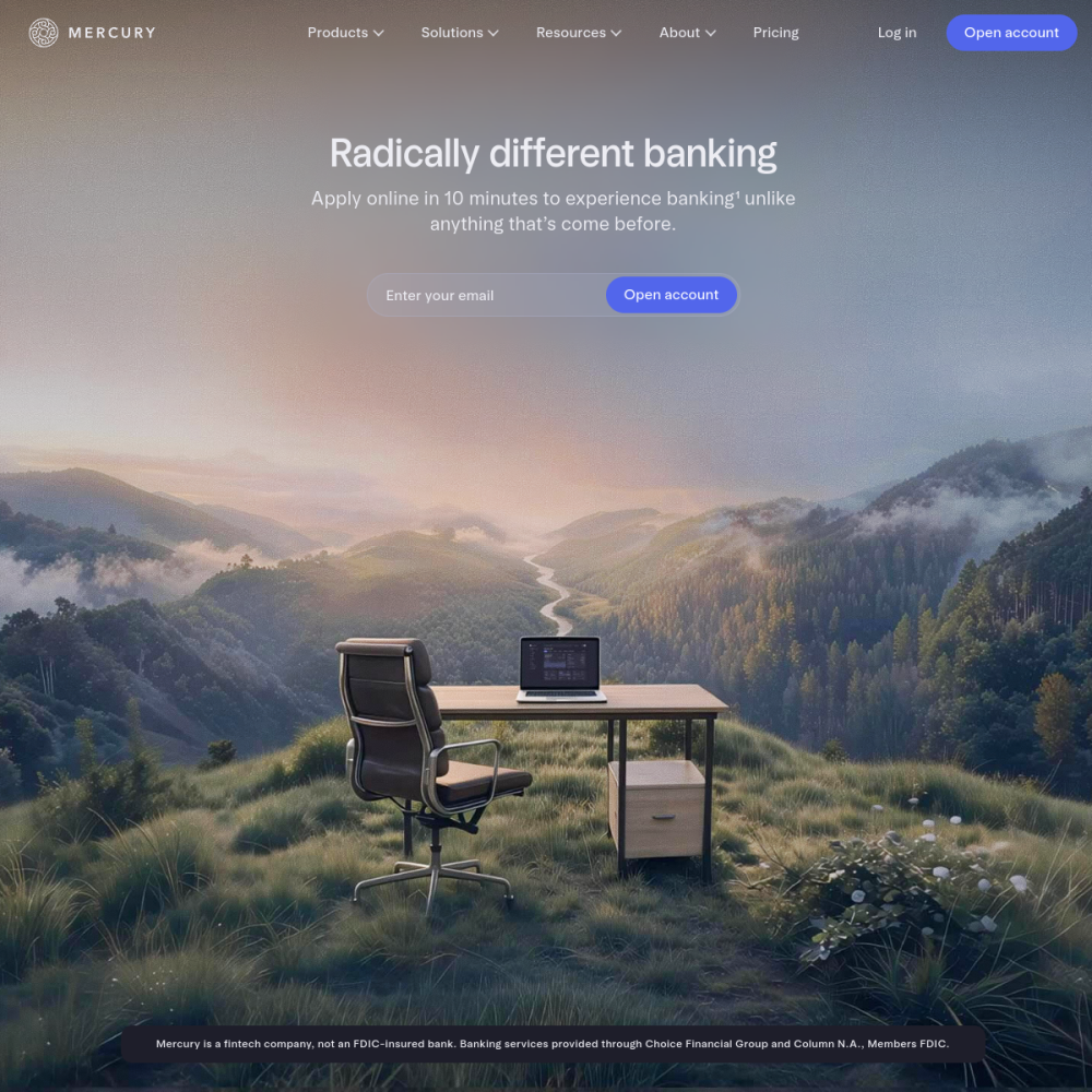 Mercury homepage