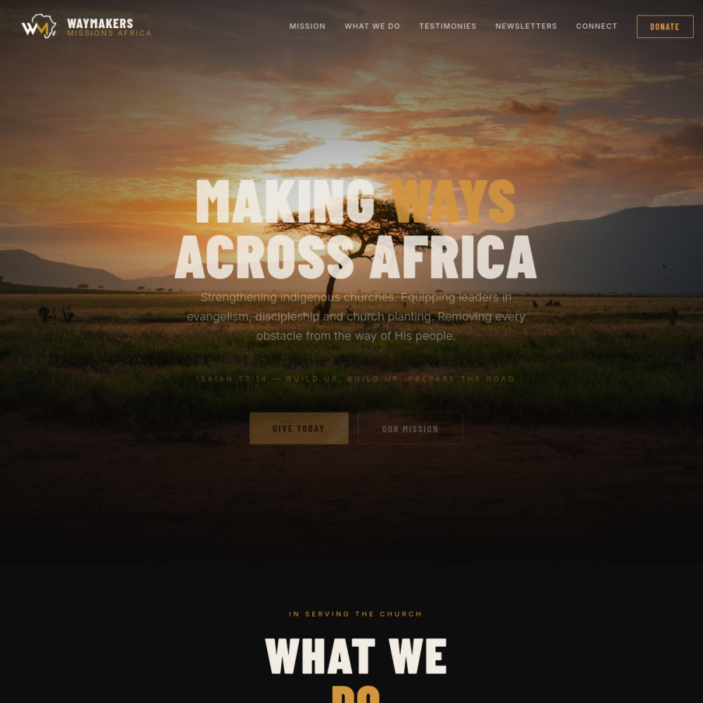 Waymakers homepage