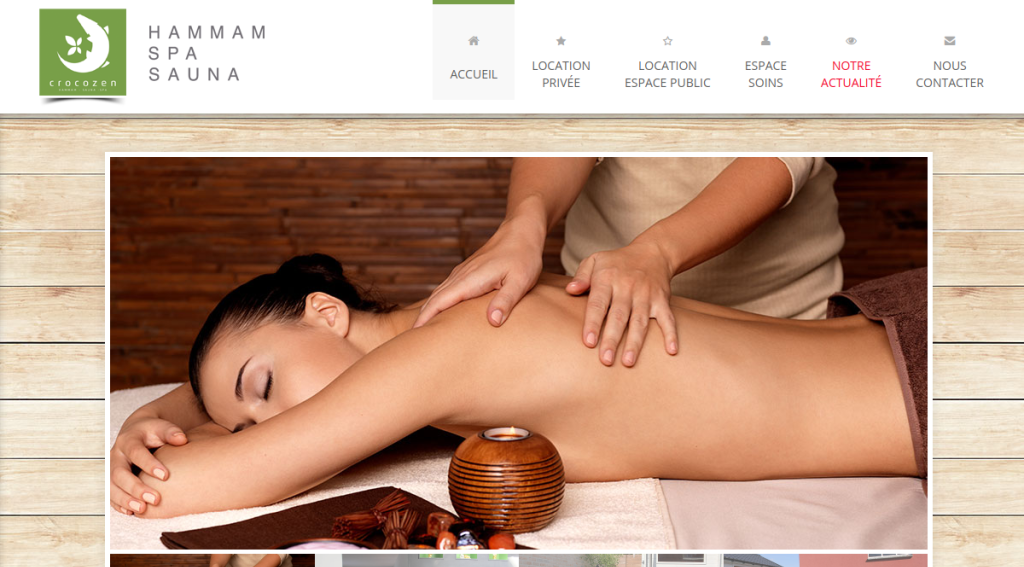 Site réalisé : Crocozen, Hammam Spa Sauna