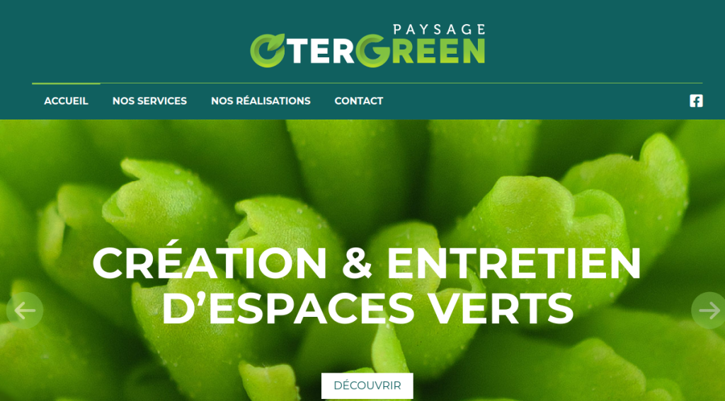 Site réalisé : O'TerGreen, espaces verts