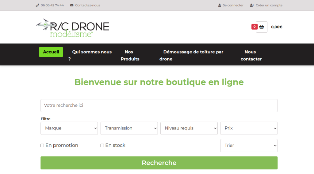 Site réalisé : R/C Drone Modélisme