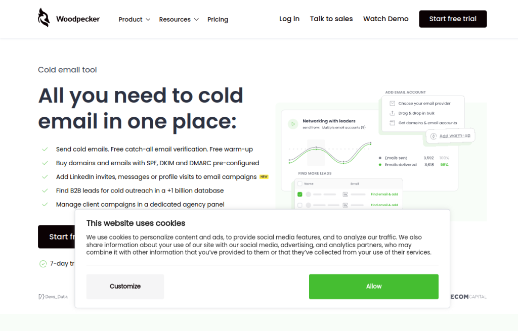 Interfaz de Woodpecker