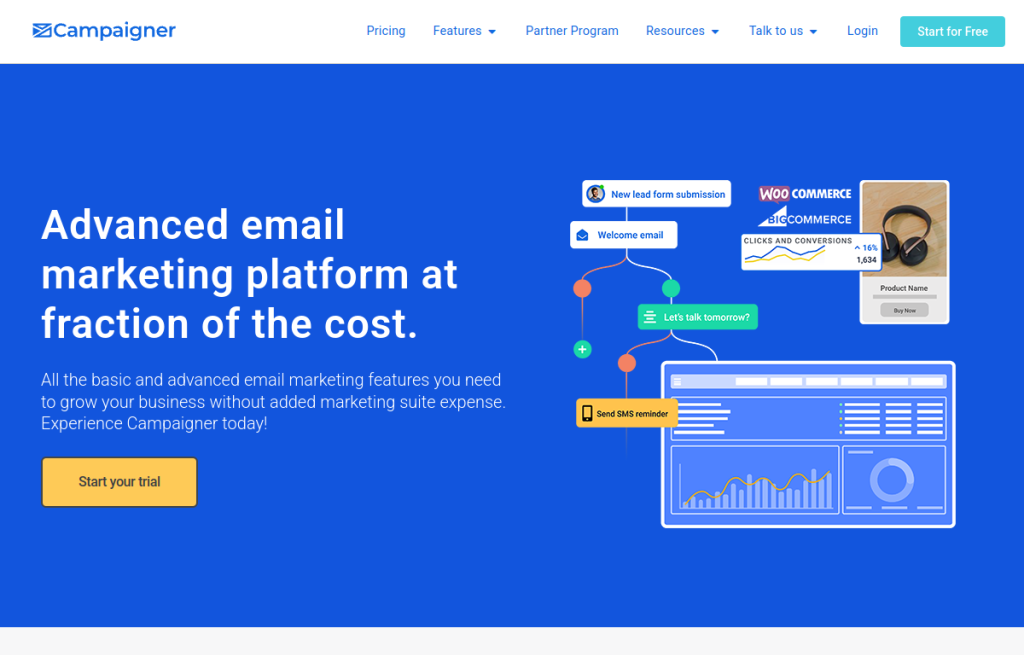 Interfaz de Campaigner