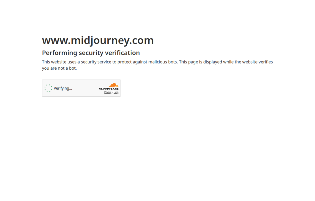 Interfaz de Midjourney