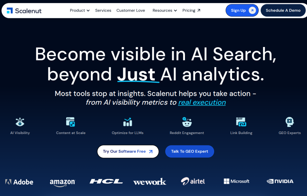 Interfaz de Scalenut