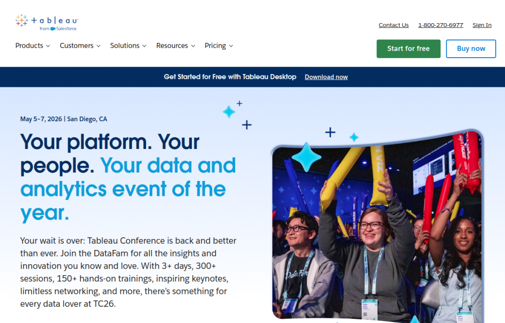 Interfaz de Tableau AI