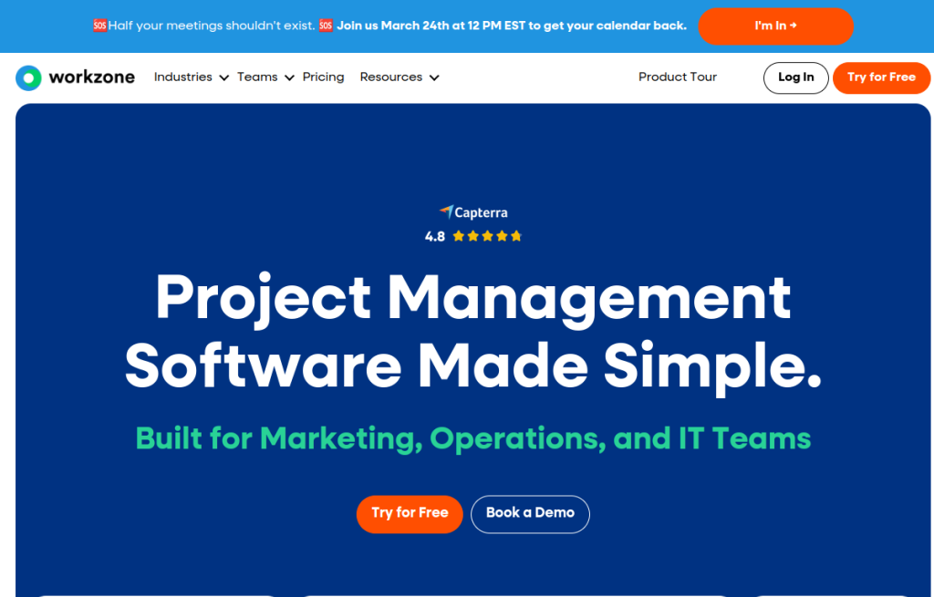 Interfaz de Workzone