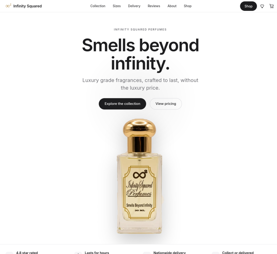 Infinity Squared online store