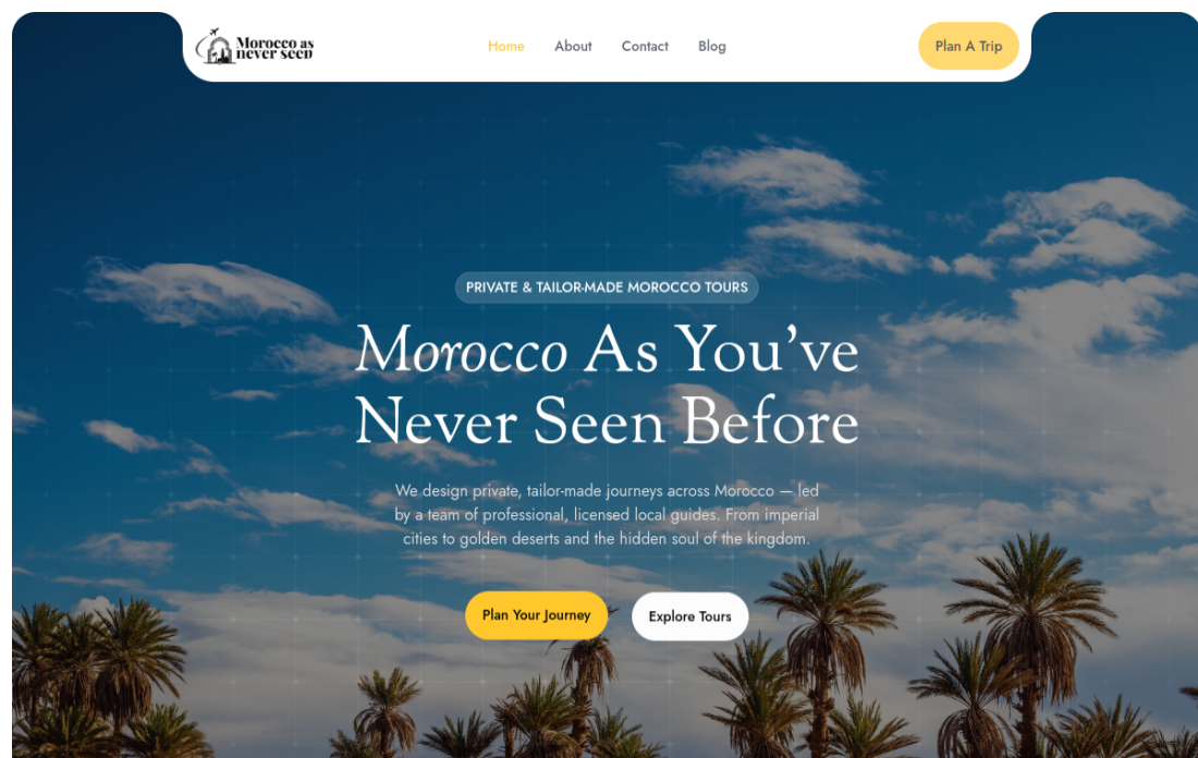 Site web Morocco As Never Seen