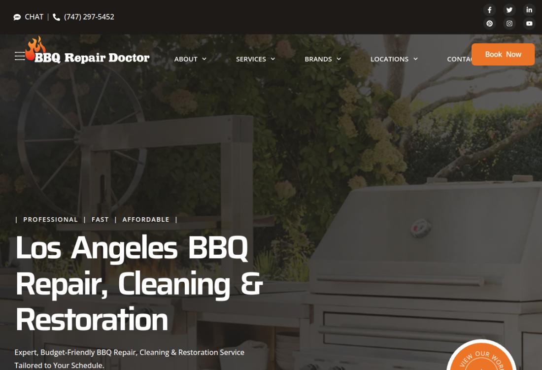 BBQ Repair Doctor website