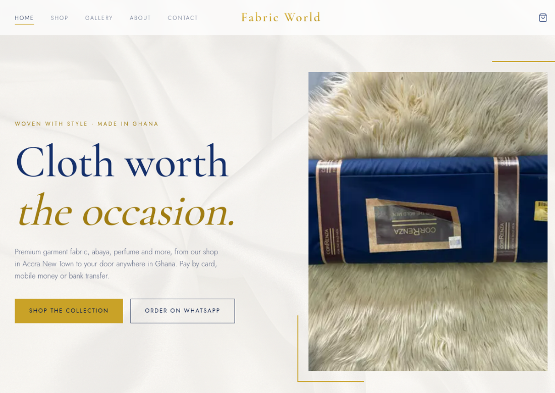 Fabric World by The Governors