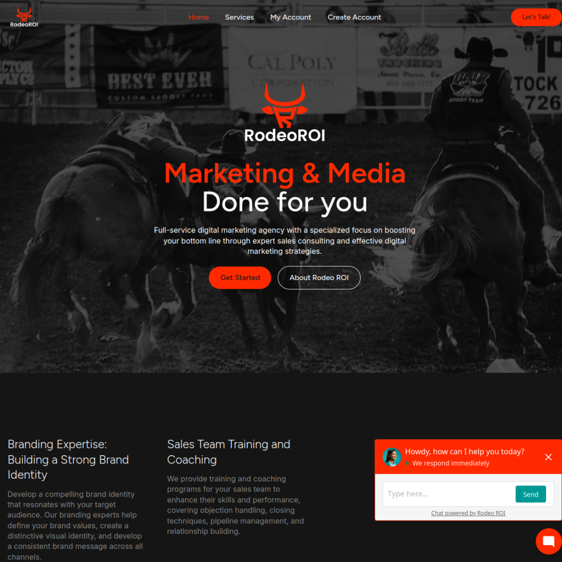 Rodeo ROI desktop view