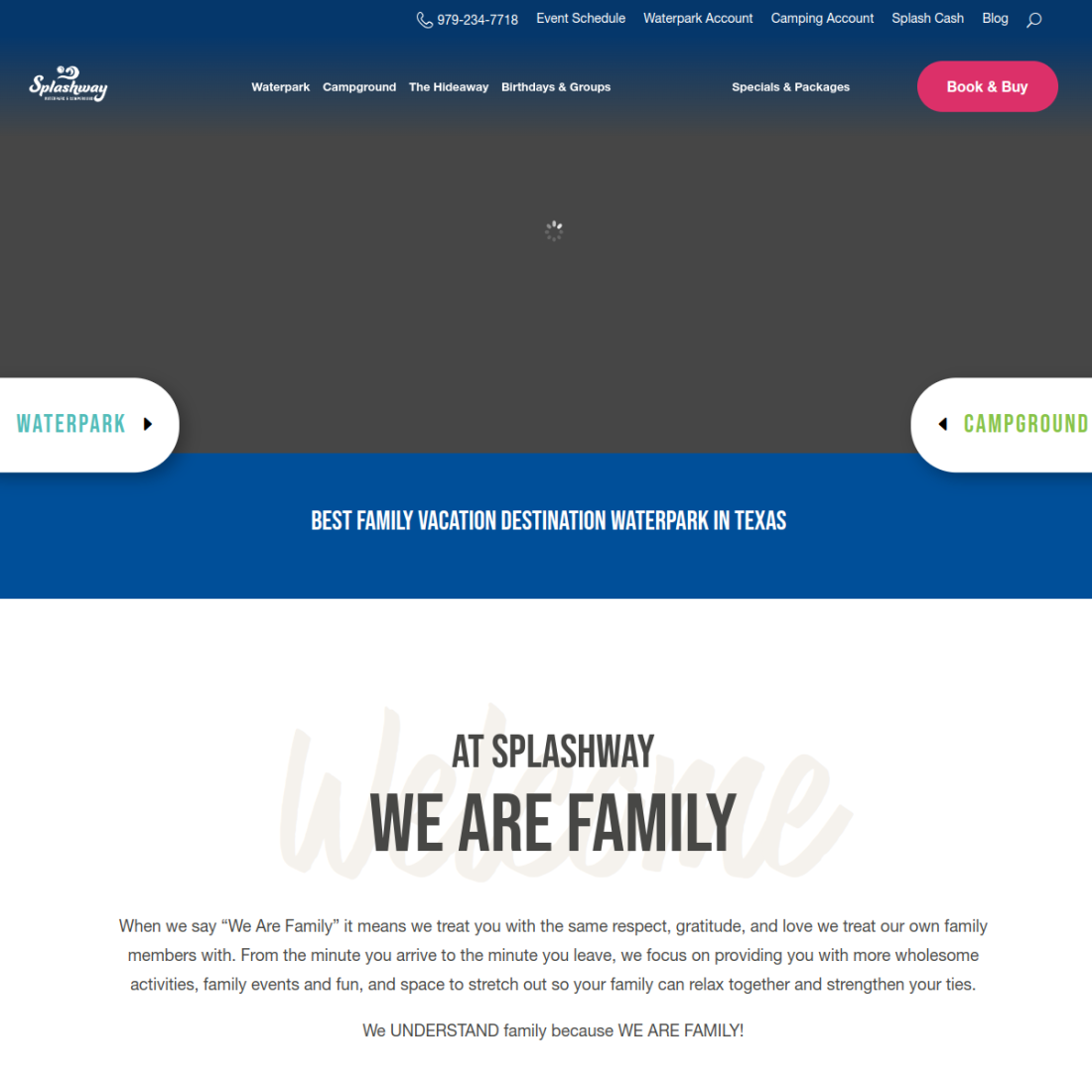 Splashway Waterpark desktop view