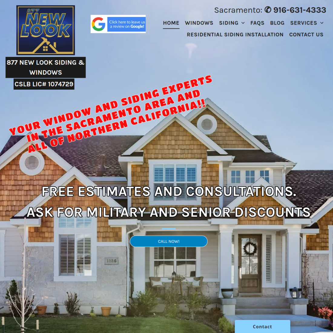 877 New Look Siding desktop view