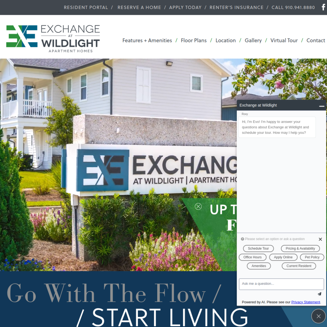 Exchange at Wildlight desktop view