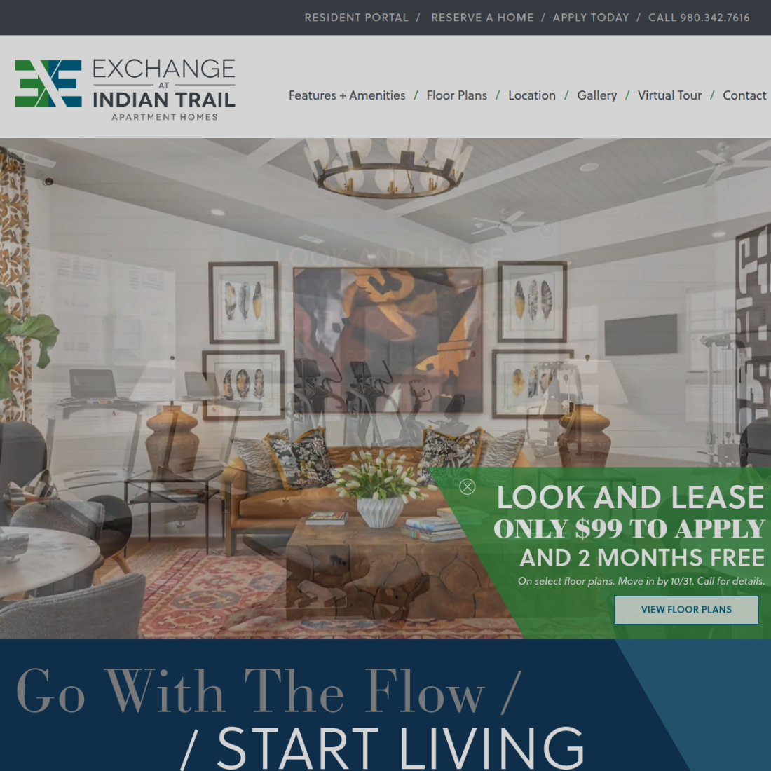 Exchange at Indian Trail desktop view