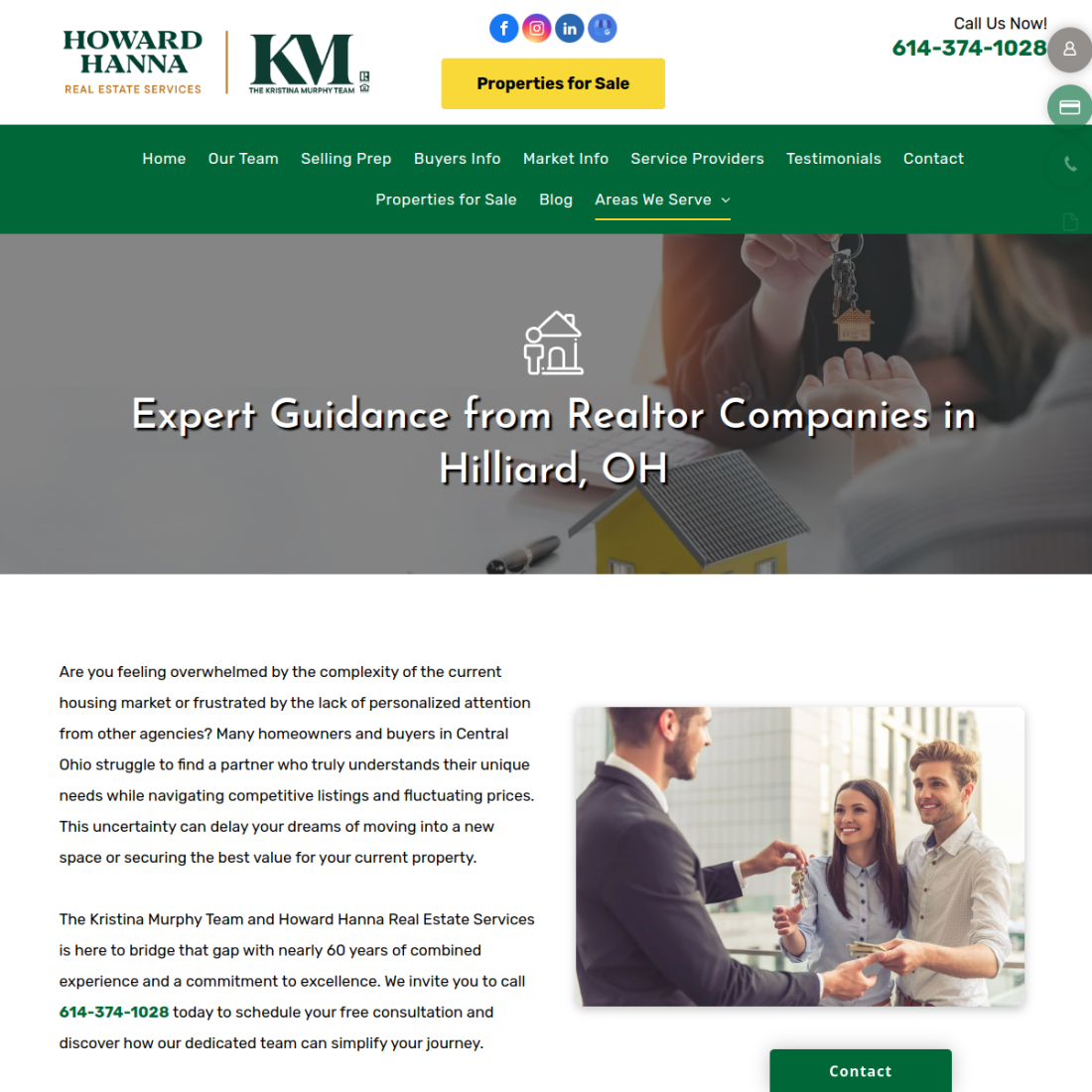 Howard Hanna Real Estate Services - Kristina Murphy desktop view