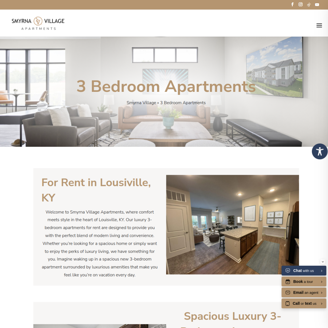 Smyrna Village Apartments desktop view
