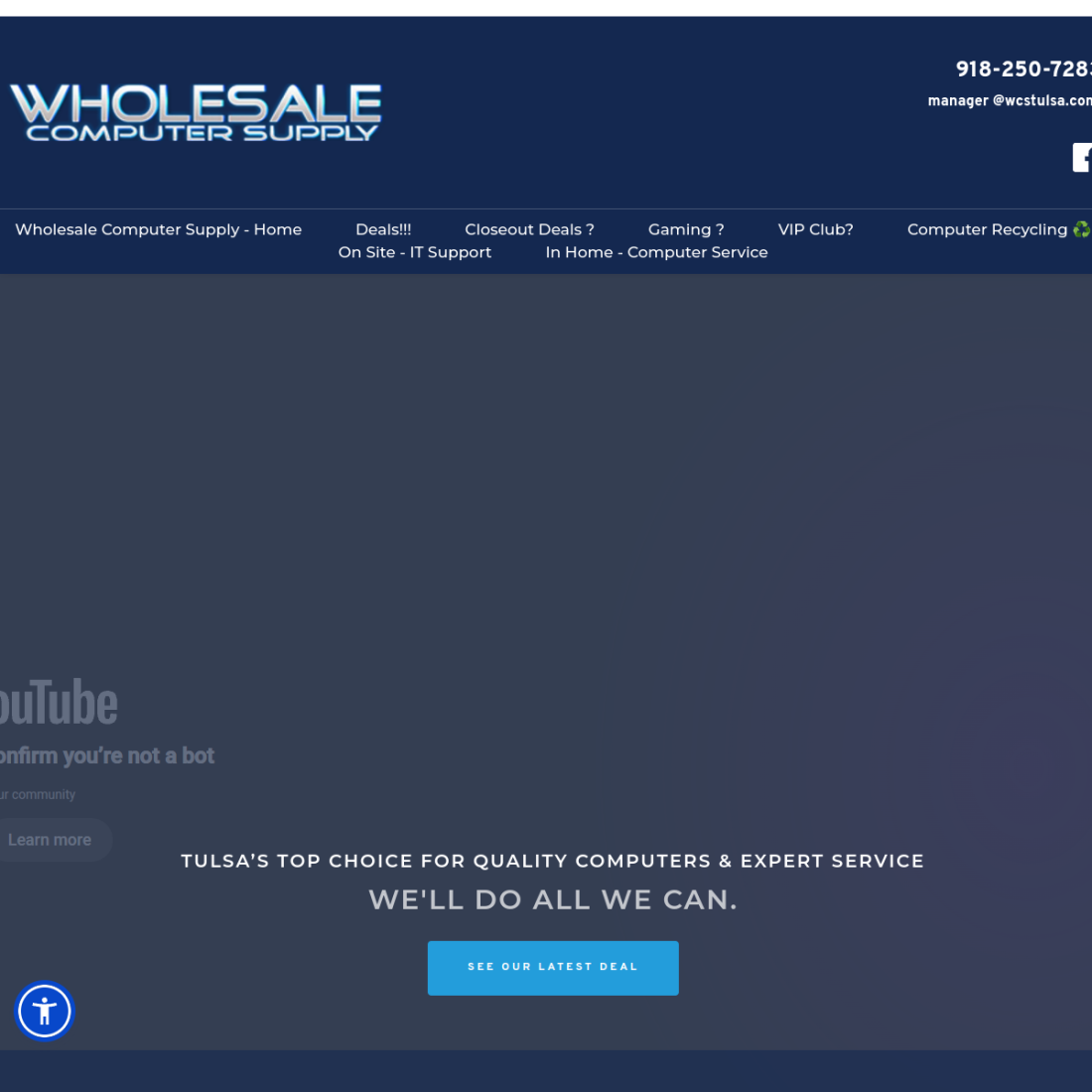 Wholesale Computer Supply desktop view