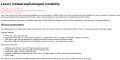 Lesser Metatarsophalangeal Instability