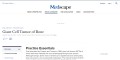 Giant Cell Tumor eMedicine