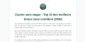 Casino en ligne