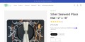 Green Electronics Store | Silver Seaweed Placemat for Stylish Dining