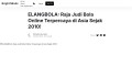 Elangbola Situs Judi Bola Online Resmi Terbaik #1 Di Asia Sejak 2010