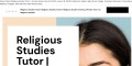 Religious Studies Tutors Online