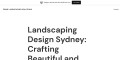 Landscaping Design Sydney: Crafting Beautiful And Functional Outdoor Spaces
