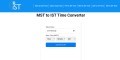 MST to IST Time Converter