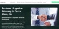 Business Litigation Attorney Costa Mesa, CA