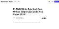 Elangbola Situs Judi Bola Online Resmi Terpopuler #1 Di Asia Sejak 2010