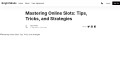 Online Gaming Guide - 4 Tips To Increase Your Possibilities Of Winning