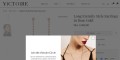 Rose Gold Long Tennis Style Lab-Grown Diamond Earrings | UAE | Dubai – Victoire