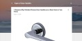 Polished chrome door handles