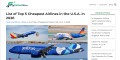 Cheapest Airlines in US