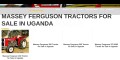 Massey Ferguson Tractors In Uganda