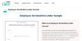 What is an Employee Termination Letter Format?